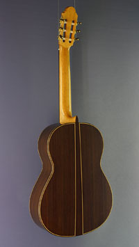 Antonio Marin Montero classical guitar cedar rosewood, year 2017, back view