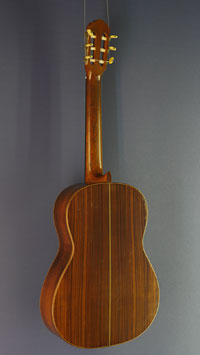 Edgar M&ouml;nch Classical guitar cedar, rosewood, year 1973, back view