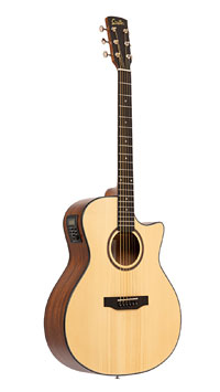 Crafter Lite G16 CE, satin finished acoustic guitar in Grand Auditorium shape with solid spruce top and mahogany back and sides, with pickup and cutaway