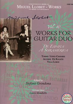 Llobet, Miguel: Guitar Works Vol. 10 - Duo Transcriptions - II, Noten für Gitarrenduo, frühes 20.Jh.
